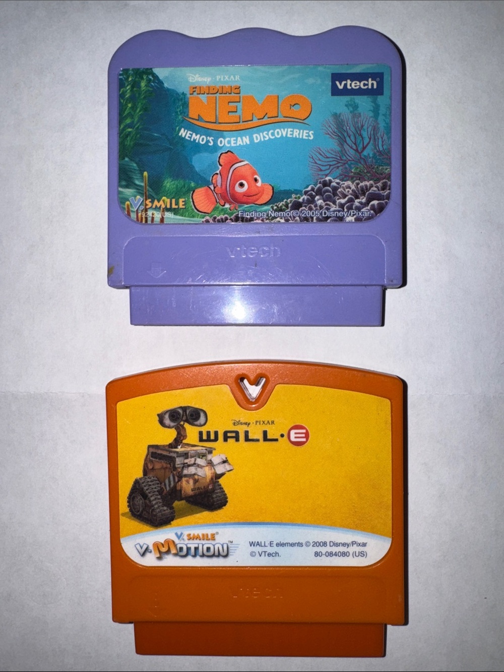 V. Tech V. Smile Finding Nemo & WALL·E Game Smart Cartridges  NOT Tested